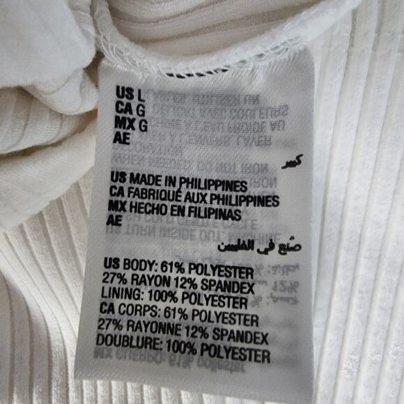 I.N.C. International Concepts Ribbed Studded Cutout Top | Women's Large - Picture 13 of 14